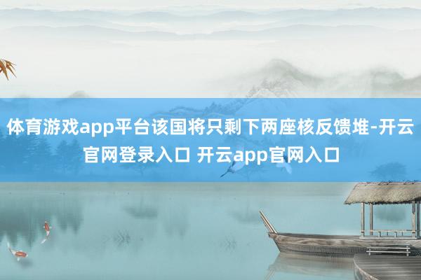 体育游戏app平台该国将只剩下两座核反馈堆-开云官网登录入口 开云app官网入口